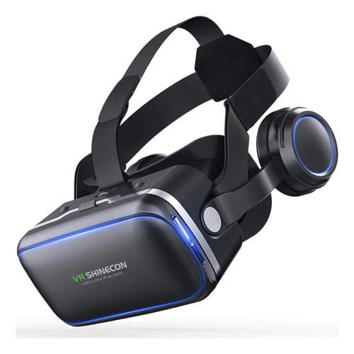 Óculos 3d Realidade Virtual Shinecon Vr 6.0 Fone E Controle
