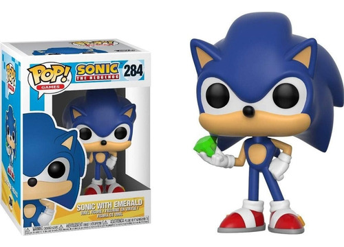 Funko Pop! Games - Sonic The Hedgehog Com Esmeralda Sega