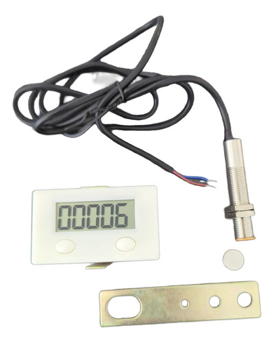 Contador Digital De Pulsos Magnéticos Contador De Proximidad Blanco