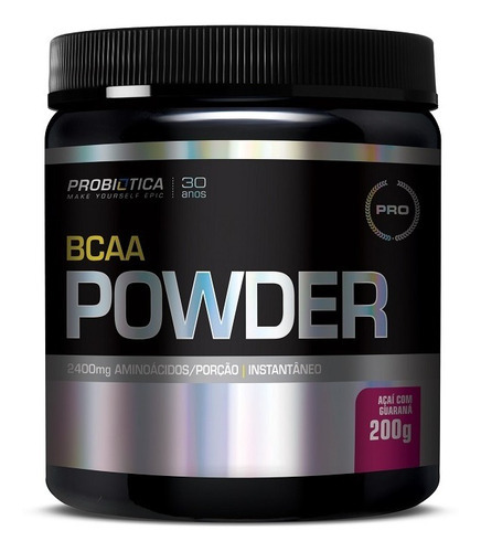 Pro Bcaa Powder 200g Açaí Com Guaraná - Probiotica