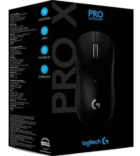 Mouse Logitech Pro X Superlight Color Negro