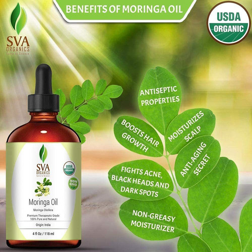Aceite De Moringa Orgánico 100% Puro Y Natural De Sva Organi