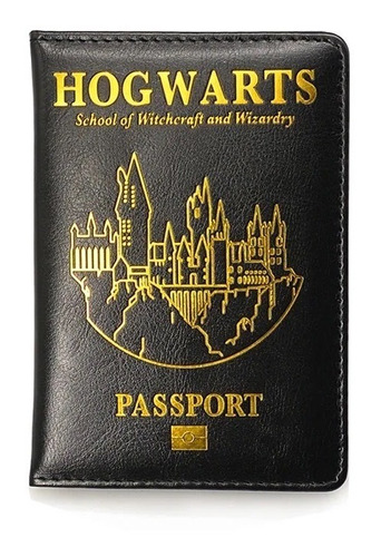 Porta Pasaporte Harry Potter Hogwarts Documentos Funda Viaje