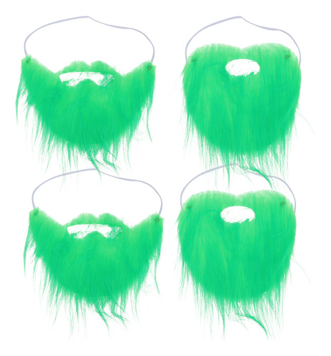 Disfraz De Fiesta Irlandés, Ropa De Barba Verde, 4 Unidades
