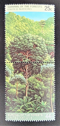 Onu, Serie Yv 515-516 Protección De Bosques 1988 Mint L18944