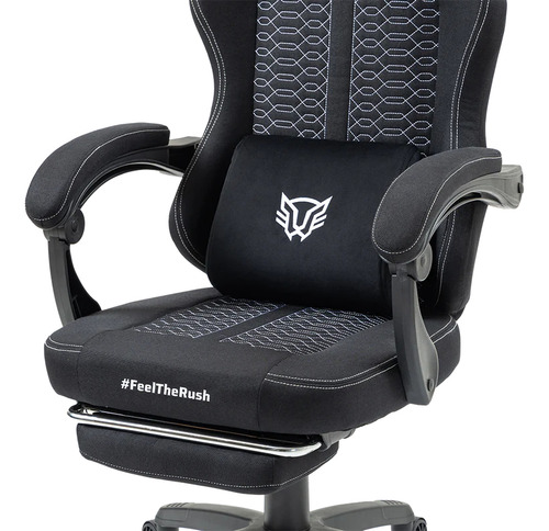 Silla Gamer Force Plus Z1 Soporte Hasta 120 Kg Negro Material Del Tapizado Tela Pvc Algodon Nylon