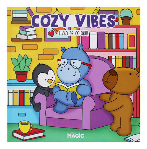Cozy Vibes Livro De Colorir Com 24 Desenhos Sucesso Do Tiktok Comfy E Cozy Atividades E Criatividade Magic Kids Ursinhos Animais Diversão Desenhos Variados