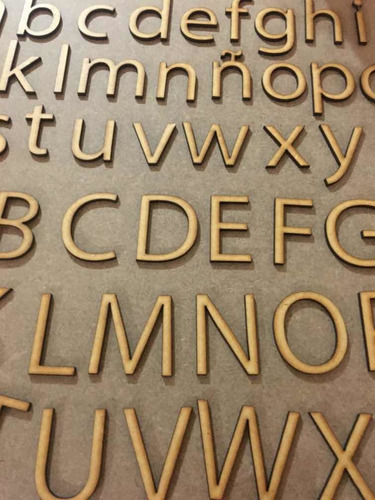 Letras En Mdf De 5cms, Espesor De 3mm Y 6 Mm En Corte Laser