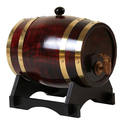 Imagen 5 de 11 de Cubo De Barril De Vino Brewage Para Vino Tinto Retro 3l