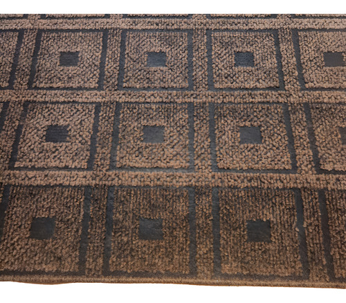 Alfombra Carpeta Moderna Diseño Cuadrados Textura En Relieve 1.5 M 1 M Moderna Relieve Marrón