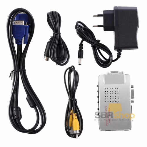 Imagem 3 de 9 de 02 Conversor Pc Tv De Vga Para Av C Saídas Vga Rca E S-vídeo
