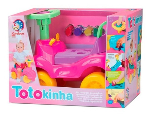 Totokinha Meninas Didática Quadriciclo Pink Caixa Cardoso