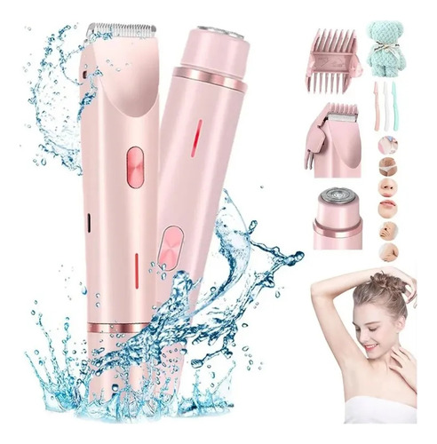 Afeitadora Eléctrica Mujer 2en1 - Ipx7 Recortadora Cuerpo,p