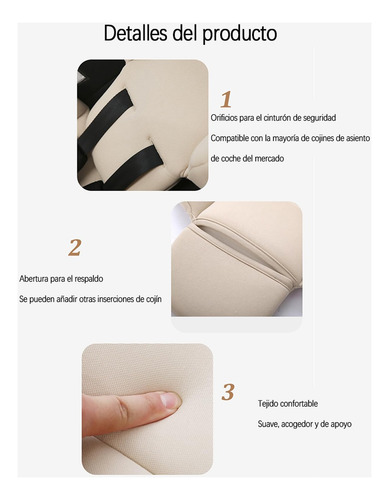 Cojín Fijo Para Cabeza Y Cuello Para Asiento Infantil.