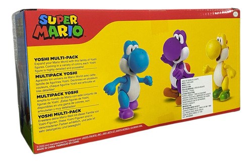 Yoshi - Super Mario Jakks Pacific (3 Pack)