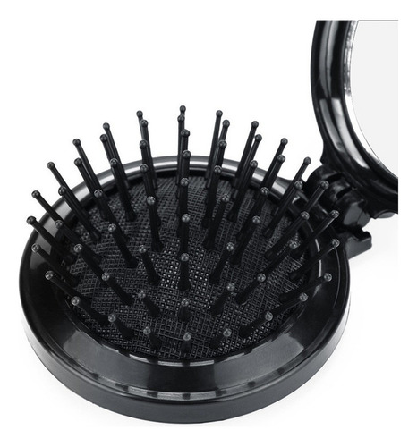 Mini Bolsillo Peine De Pelo Con Espejo Plegable Cepillo De V