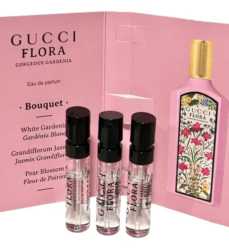 Perfume Gucci Flora Gorgeous Gardenia Kit 3 Unidades Miniatura Eau