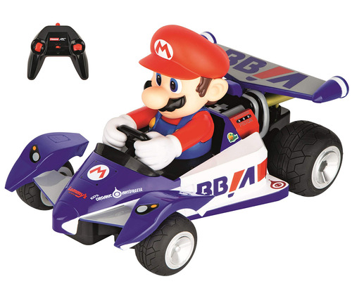 Super Mario Kart Carrera Rc 6.2 Mph Carro Exclusivo Color Azul