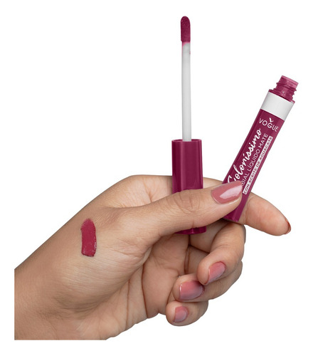 Labial Liquido Vogue Colorissimo Encanto Frutal Color Mora