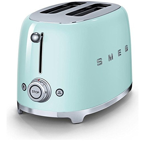 Smeg 2-slice Tostadora-verde En Colores Pastel