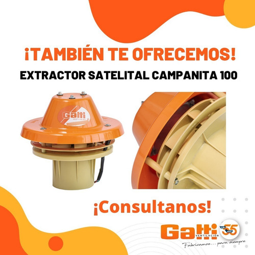 Imagen 8 de 9 de Repuesto Turbina Extractor Cocina Campanita 100 Gatti Ventilacion