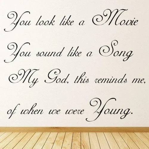 When We Were Young Adele 25 Song Lyrics Decorativo Ws-40783