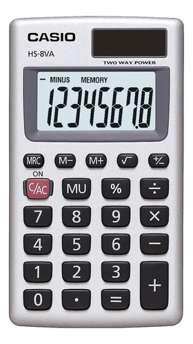 Calculadora Casio 8 Dígitos Hs-8va - Sertel Shop Color Plateado