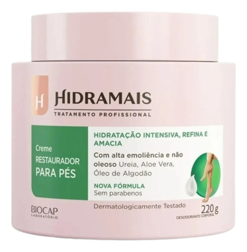  Hidramais Creme Restaurador Para Pés Hidratação Aloe Vera