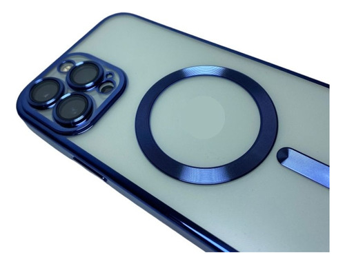Combo Magnético De Cargador Mas Case Metalizado Para iPhone