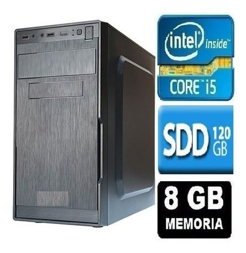 Imagem 1 de 2 de Pc Computador Cpu Core I5 650 + Ssd 120gb, 8gb Memória Ram