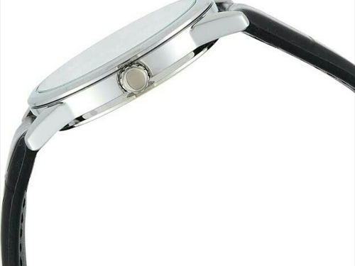 Reloj Casio Modelo Mtp-v005 Piel Negro Cara Negra Arabigos