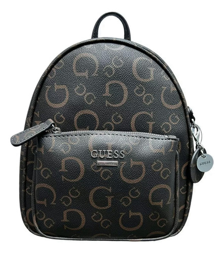 Mochila Mujer Guess Pandore Con Llavero - Marron