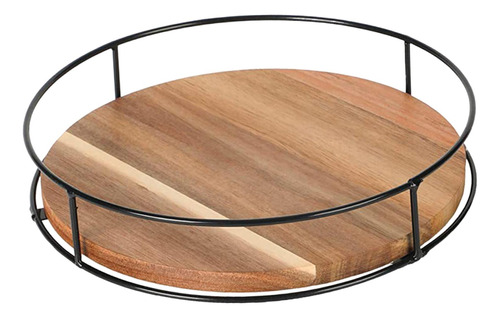 Bandeja Organizadora De Madera Lazy Susan Para Frigorífico P