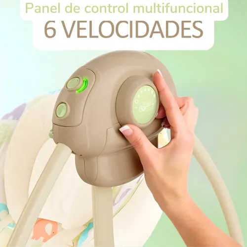 Silla Mecedora Electrica Bebes Musical Reclinable Y Plegable