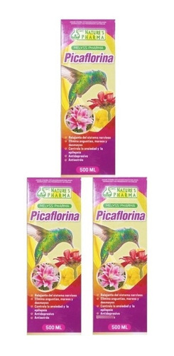 Picaflorina Antiestrés Relajante 3 Frasc - mL a $51