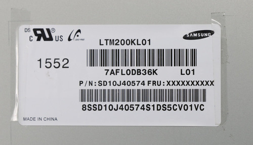 Pantalla Display Lenovo M700z Ltm200kl01 01ag954
