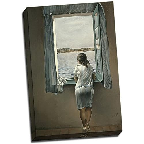 Póster De Salvador Dalí  Mujer Ventana , Impresión L...