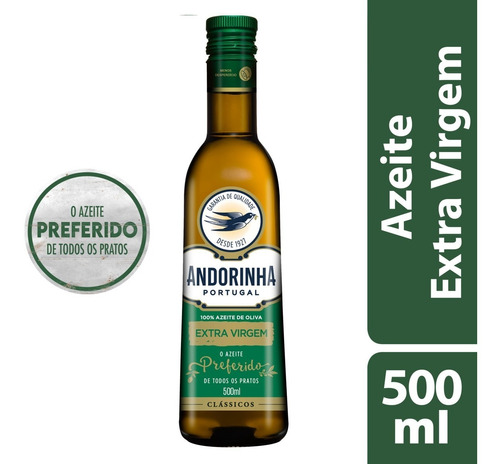 Azeite Extra Virgem Andorinha 500ml 