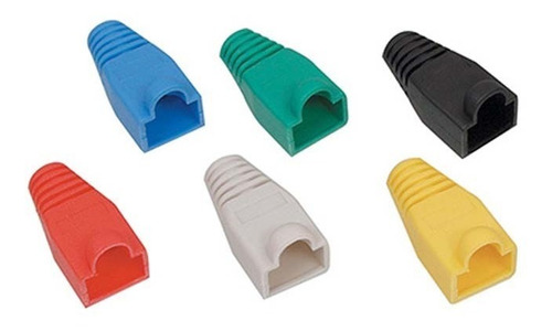 Funda De 50 Capuchones Boots Plasticos Para Conectores Rj-45