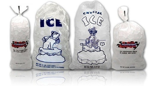 Pack 500 Bolsas Plasticas Para Hielo 15kg Lisas