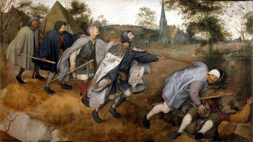 Lienzo Tela Canvas La Parábola De Los Ciegos Pieter Brueghel