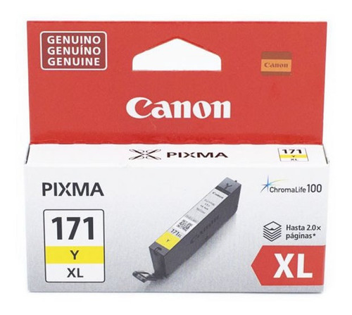 Tinta Canon Cli-171xl Y Amarillo