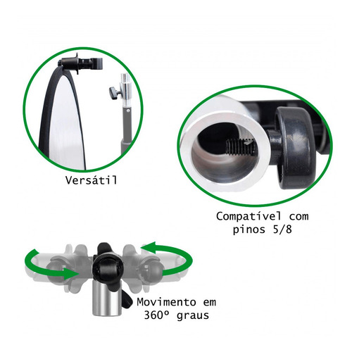 Imagem 5 de 5 de Suporte Adaptador P/ Rebatedor Fotográfico Sou Foto Spr-001