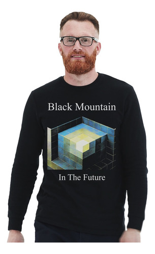 Polera Ml Black Mountain In The Future Rock Impresión Direct