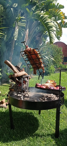 Imagen 5 de 8 de Brasero Leñero En Hierro Nuevo Para Fogonores Y Asadores