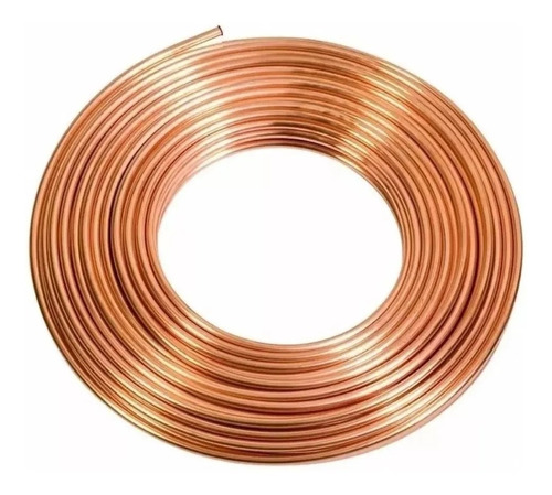 Rollo Tubo En Cobre Flexible 1/2 X 15 Metros Refrigeracion