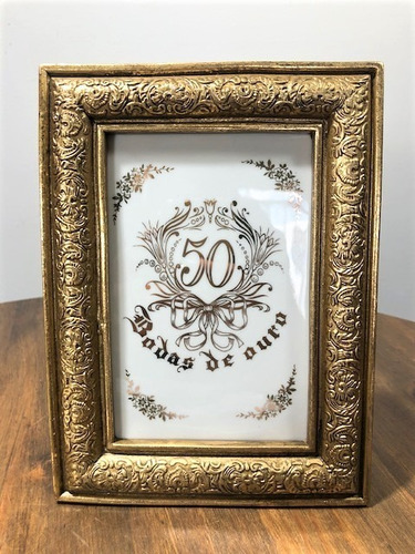 Imagem 1 de 4 de Quadro Balcão Para Bodas De Ouro