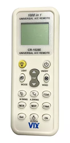 Controle Universal Ar Condicionado Split, Gaveta Piso Teto K-1028E -  e-WorkTemp