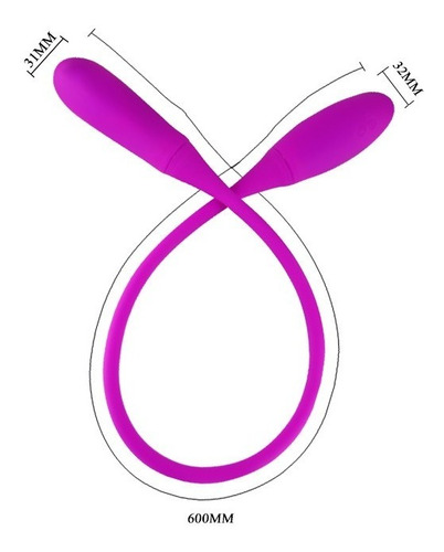 Vibrador Diverso Snaky Vibe-3. Silicona, 7 + 3 Modos, Usb.