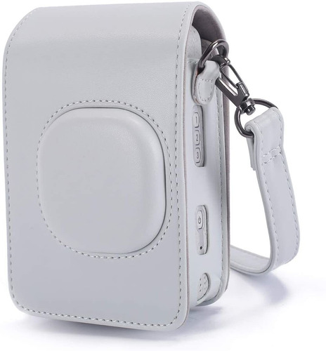 Funda Para Camara Instax Mini Liplay Phetium Cuero Pu Bla...